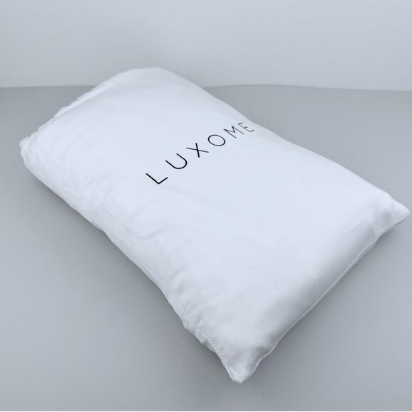 Luxome Sheet Set CAL KING White Bamboo Viscose Soft Cooling Bedding New w/ FLAWS - Picture 9 of 11